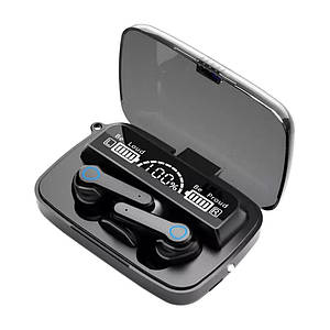 Бездротові навушники M19 сенсорні навушники TWS Stereo. Індикатор заряду - LED Display. Power Bank