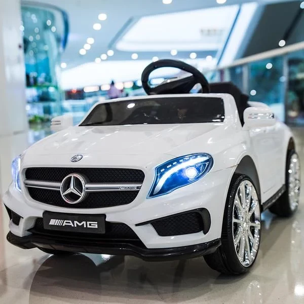 Дитячий електромобіль Mercedes GLA AMG білий на акумуляторі, фото 1
