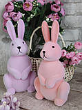 Великодній кролик для прикраси стола на свято h 30 см, фото 2