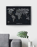 Скретч карта Travel Map Letters World 1dea.me SKL96-356051