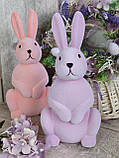 Великодній кролик для прикраси стола на свято h 30 см, фото 3