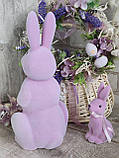 Великодній кролик для прикраси стола на свято h 30 см, фото 4