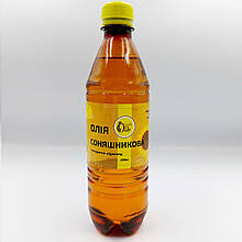 Масло подсолнечное холодного отжима 500мл, свежевижатое нерафинированное масло подсолнуха