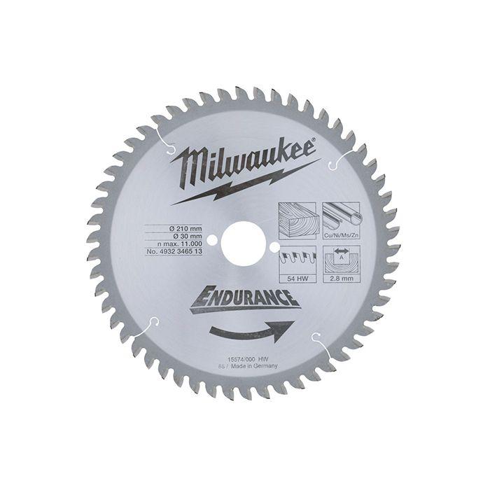 Диск для торцювальної пили Milwaukee WCSB 210 x 30 x 24 мм (1шт) (4932352135)