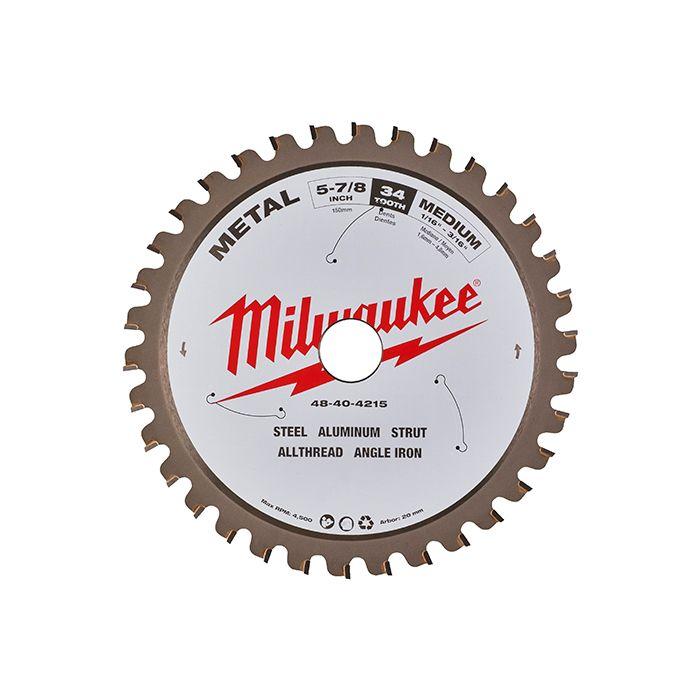 Пиляльний диск Milwaukee Alu PFTE 203х5/8"х2.4мм 58 зубців (48404345)