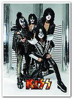 Kiss - Рок группа постер