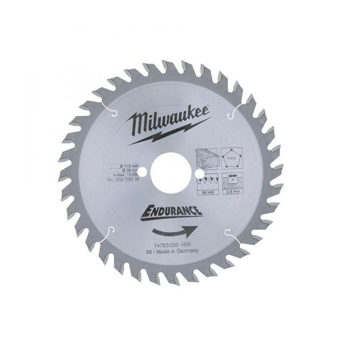Пиляльний диск Milwaukee PFTE 165х20х1.6мм 40 зубців (4932471932)
