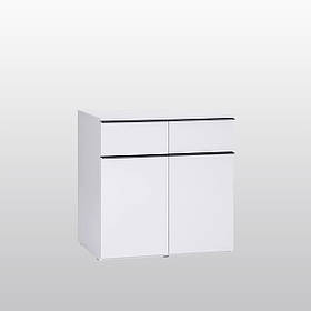 Комод Лукка 2Д2Ш Білий глянець 90 Миро-Марк