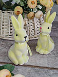 Великодній кролик для прикраси стола на свято h 13 см, фото 4