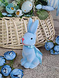 Великодній кролик для прикраси стола на свято h 13 см, фото 3
