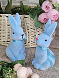 Великодній кролик для прикраси стола на свято h 13 см, фото 4