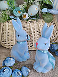 Великодній кролик для прикраси стола на свято h 13 см, фото 6