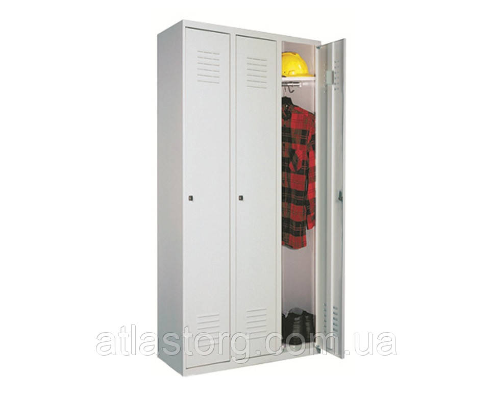 Шкаф для спецодежды металлический SUM430 (без перегородок) Н1800х1200х500 мм, 3 секции - фото 2 - id-p1574462862