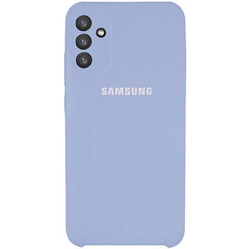 Чохол Silicone case Camera Protective для Samsung Galaxy M52 Lilac Cream (13) блакитний