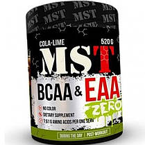 Амінокислоти BCAA ЕАА Бсаа MST BCAA ЕАА zero 520 г чорна смородина, фото 6