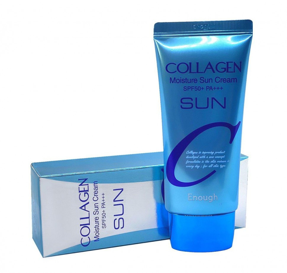 Сонцезахисний зволожуючий крем з колагеном Enough Collagen Moisture Sun Cream SPF 50+ PA+++