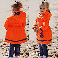 Курточка демісезонна для дівчинки на підкладці з капюшоном на 1-5 років Різні кольори, фото 3