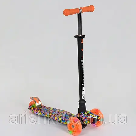 Дитячий самокат триколісний Best Scooter MAXI зі світлом коліс, фото 1
