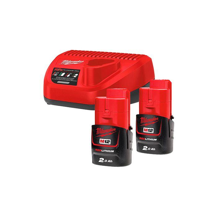 Енергокомплект Milwaukee M12 NRG-202 (4933459209)