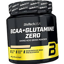 Амінокислоти Всаа Глютамін BioTech BCAA + Glutamine ZERO 480 гр апельсин, фото 5