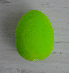 Пасхальне яйце оксамитове салатове 3,5см