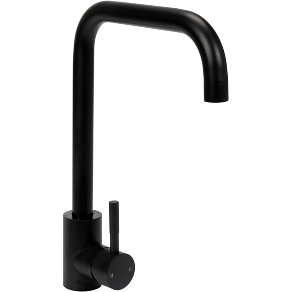 Змішувач води для раковини "STEELY BLACK 2" з кульовим регулятором чорний FALA 75853 (Польща), фото 1