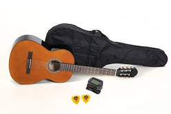 Набір класична гітара + чохол + тюнер GEWApure VGS Basic Walnut Brown 4/4