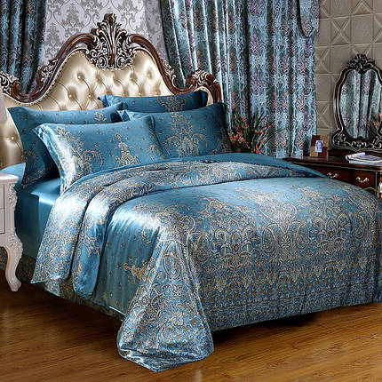 Шовковий комплект постільної білизни. Візерунки Самарканда . 100% натуральний шовк, фото 1