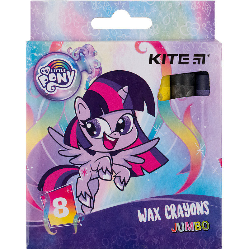 Крейда воскова Kite Jumbo My Little Pony 8 кольорів LP21-076