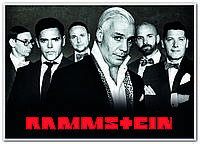 Rammstein немецкая метал-группа плакат