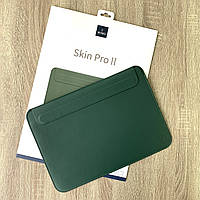 Чехол-папка WIWU Skin Pro II PU Leather Sleeve для MacBook Pro 15 (2016-2019) Темно-зеленый