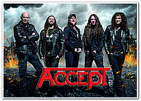 Accept немецкая рок-группа плакат