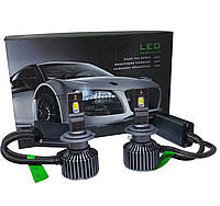 Автомобильные светодиодные лампы с цоколем H7 6pcs 3570 12-24V 50W 6500K радиатор вентилятор контроллер