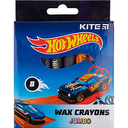 Крейда воскова Kite Jumbo Hot Wheels 8 кольорів HW21-076