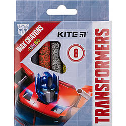 Крейда воскова Kite Jumbo Transformers 8 кольорів TF21-076