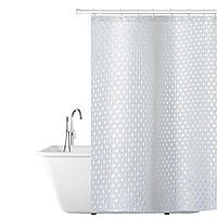 Тканевая штора для ванной комнаты 180х180см, водонепроницаемый материал Tatkraft PURL
