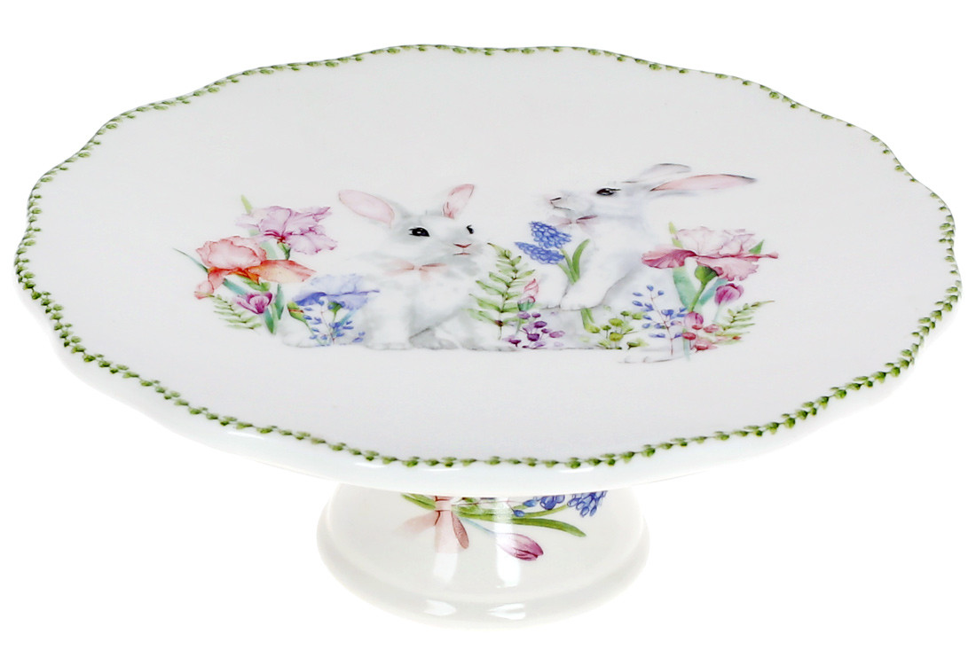 Підставка для торта порцелянова "Весняна історія" 20см, фото 1