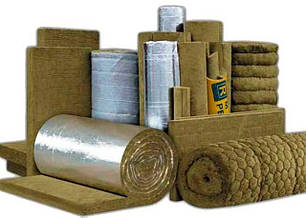 Мати прошивні. Мінеральна фольгована вата, Скловата.