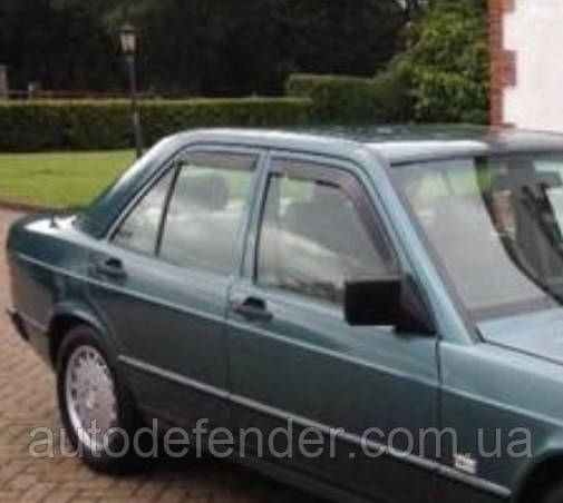 Дефлектори вікон (вставні!) вітровики Mercedes-Benz C-class W201 1982-1993 4D 4шт., HEKO, 23238