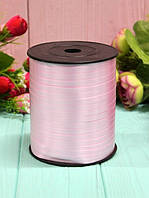 Стрічка поліпропіленова для пакування квітів і подарунків, Бобіна 0.5 см/150 ярд. — Блідо-рожева