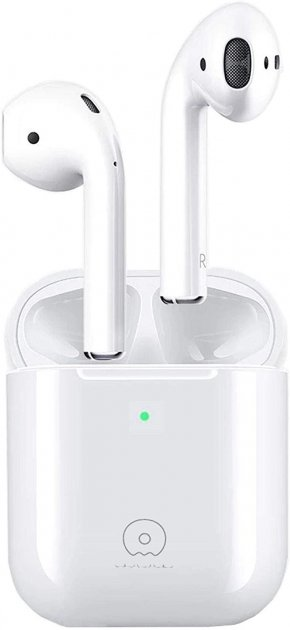 Бездротові навушники блютус з мікрофоном в кейсі WUW R99 Білий, фото 1