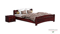 Двуспальная кровать Estella Венеция 160х190 см красное-дерево