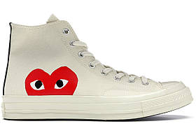 Кеди Converse Chuck Taylor All-Star 70s Hi Comme des Garcons PLAY White