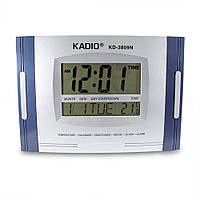 Уцінка! Годинник електронний Kadio KD-3809N - настільний електронний годинник з будильником і температурою