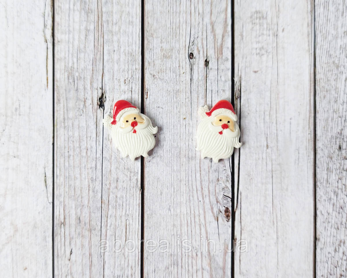 Кабошони, серединки акрилові "Санта". 2 шт, фото 1