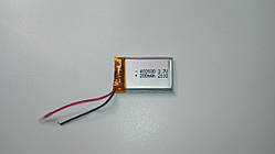 Акумулятор з контролером заряду Li-Pol PL402030 3,7V 200 mAh (4*20*30 мм)