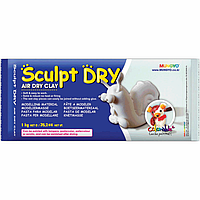 Маса ''Sculpt Dry'' MUNGYO для моделювання біла що сама застигає 1кг