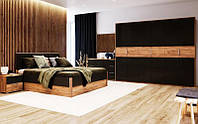 Cпальня корпусная мебель Миро-Марк Рамона 6Д модерн Дуб крафт/лава (44121)