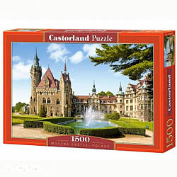 Пазли Castorland Замок у Польщі MOSZNA CASTLE, POLAND C-150670, 1500 елементів