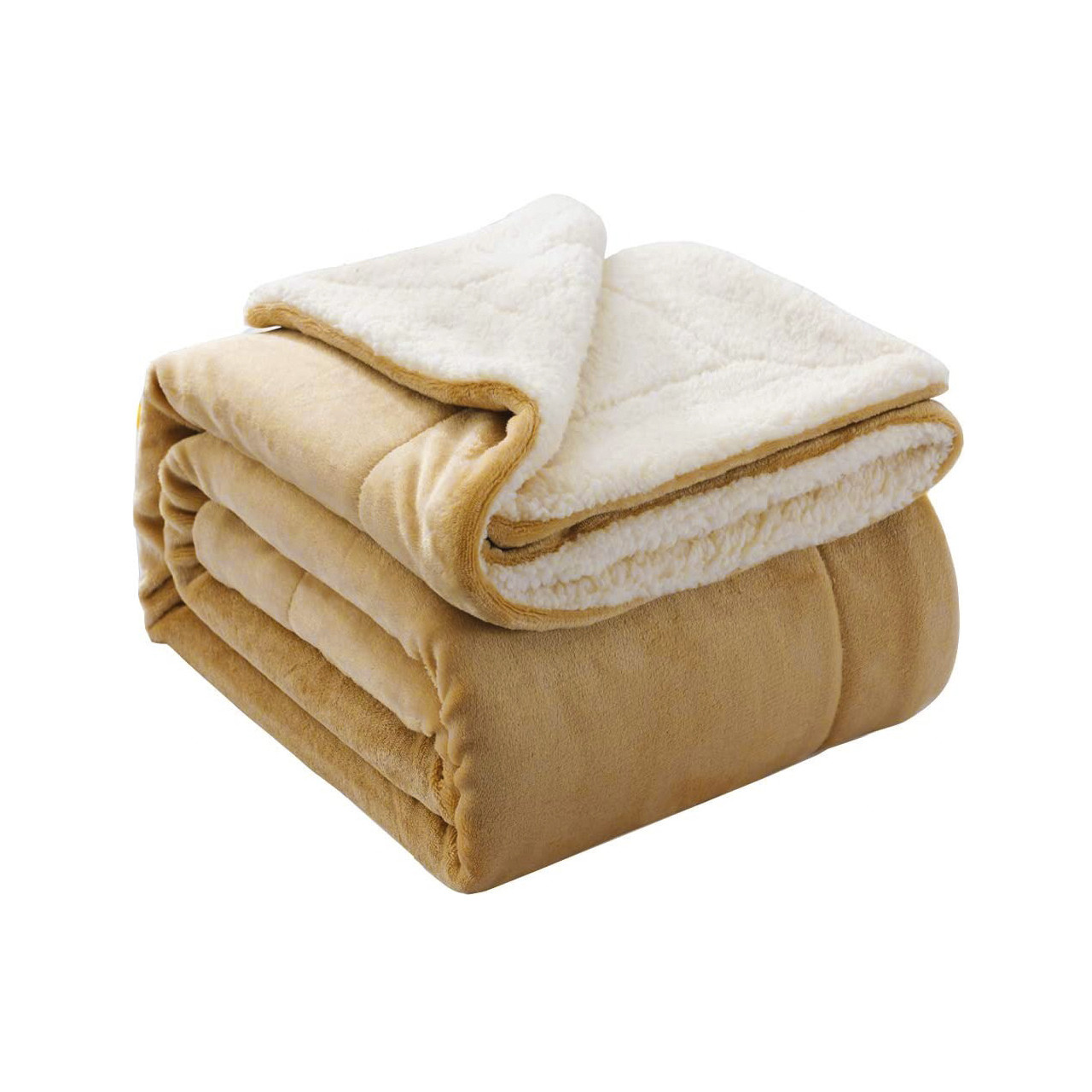 Покрывало на кровать двуспальное Suave Sherpa Throw 220х200 см теплый флисовый плед на диван, плед одеяло (GK) - фото 5 - id-p1574620544